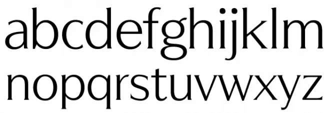 OptimaModokiThai Font LOWERCASE