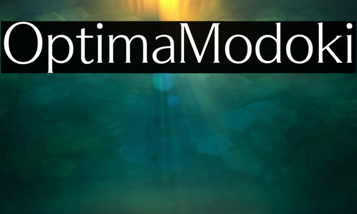 OptimaModoki Шрифта examples