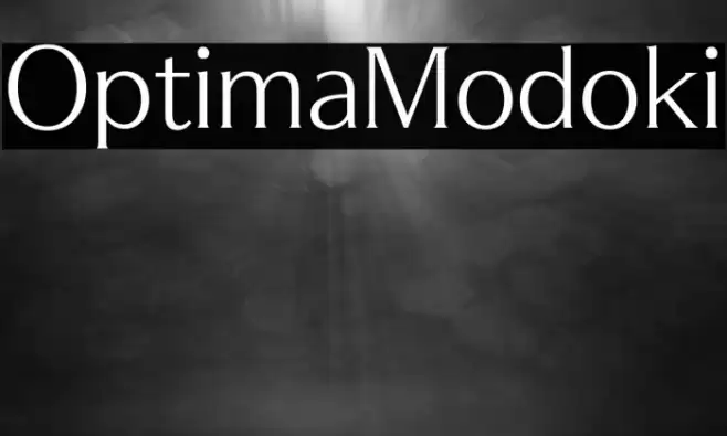 OptimaModoki फ़ॉन्ट examples