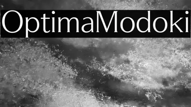 OptimaModoki फ़ॉन्ट examples