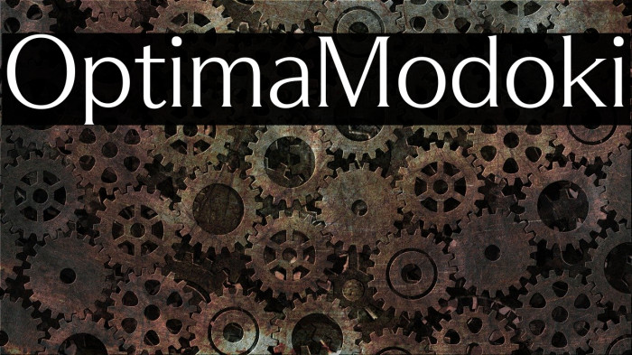 OptimaModoki Шрифта examples