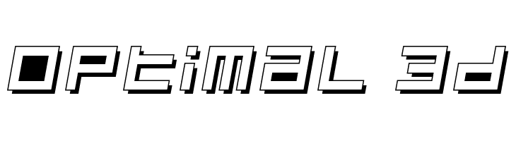 Optimal 3d  Free Fonts Download