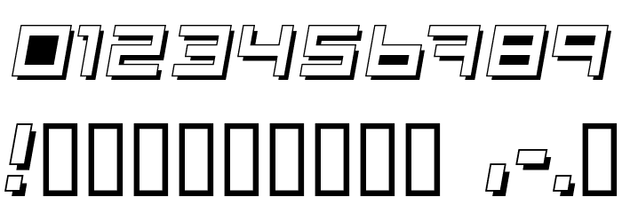 Optimal 3d Шрифта ДРУГИЕ символов