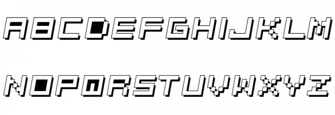 Optimal 3d Шрифта ВЕРХНИЙ
