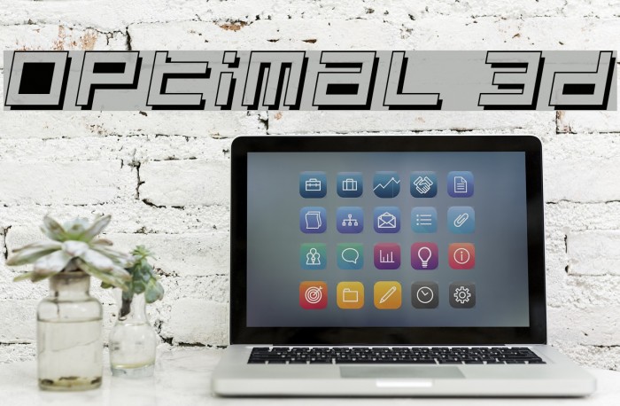 Optimal 3d Шрифта examples