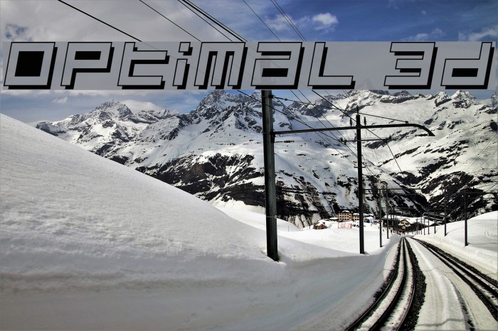 Optimal 3d Шрифта examples