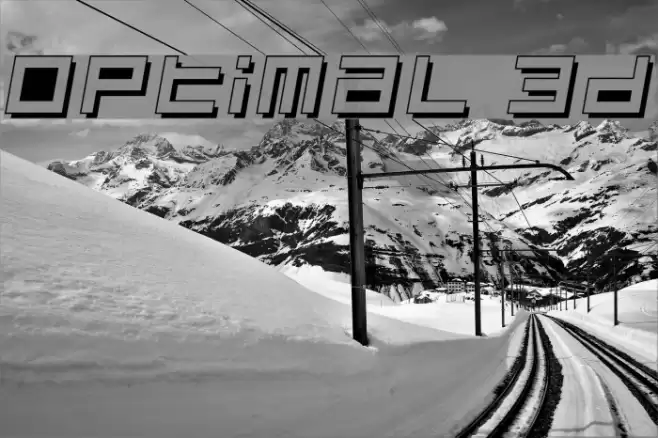 Optimal 3d Шрифта examples