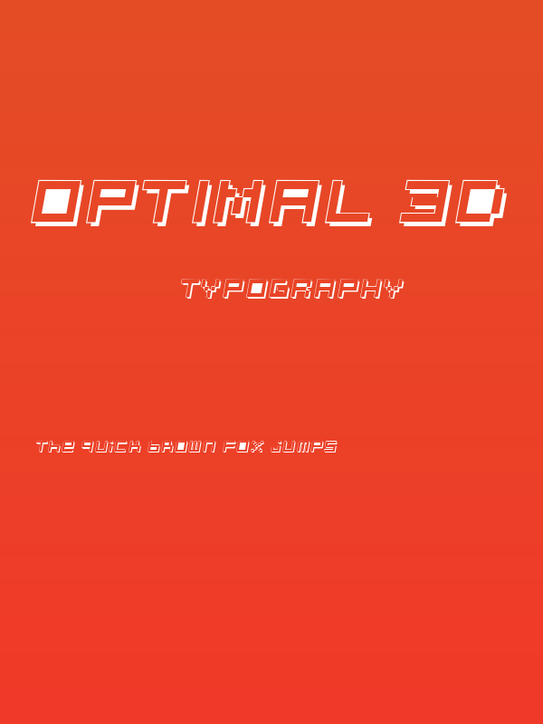 Optimal 3d Poster