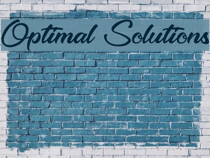 Optimal Solutions Font examples