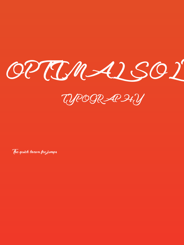 Optimal Solutions Poster