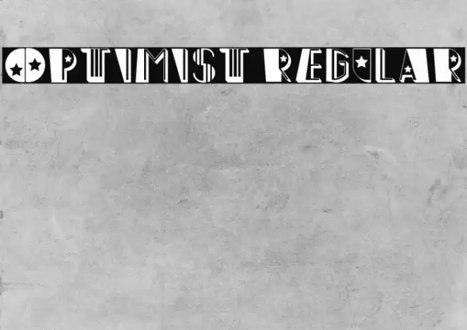 Optimist Regular Schriftart examples