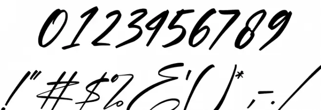 Optimistic Signature Italic Schriftart Anderer Schreiben