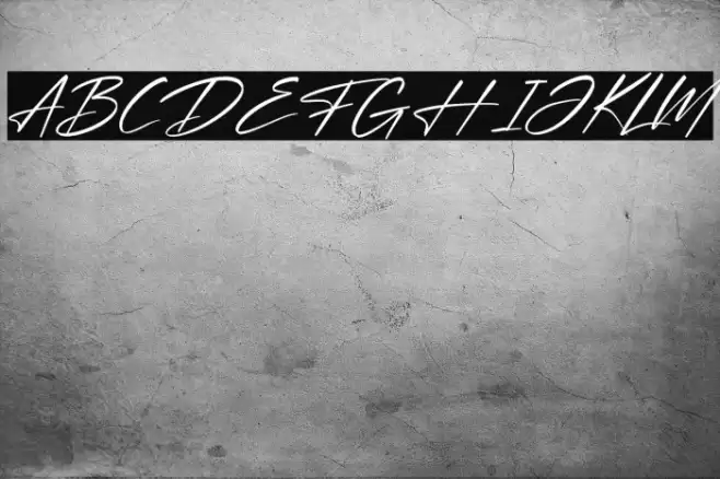 Optimistic Signature Italic Font examples