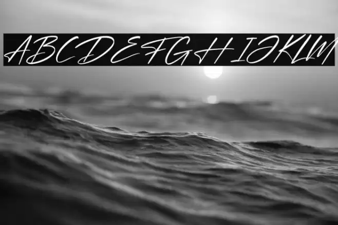 Optimistic Signature Italic Font examples