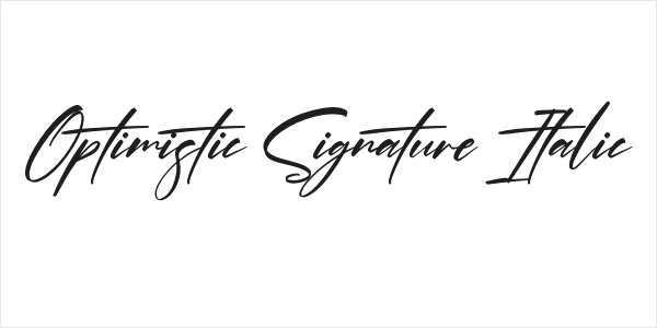 Optimistic Signature Italic Logo