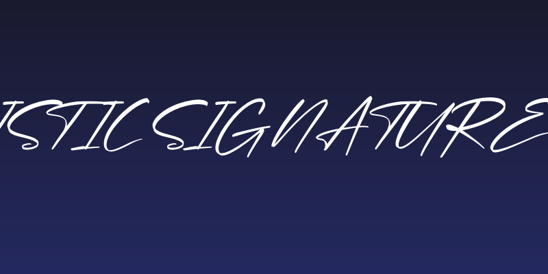 Optimistic Signature Italic Social Header