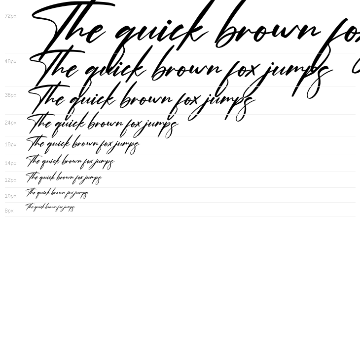 Optimistic Signature Italic Waterfall