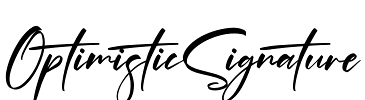 Optimistic Signature  नि: शुल्क फ़ॉन्ट्स डाउनलोड