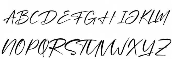 Optimistic Signature Schriftart Groß