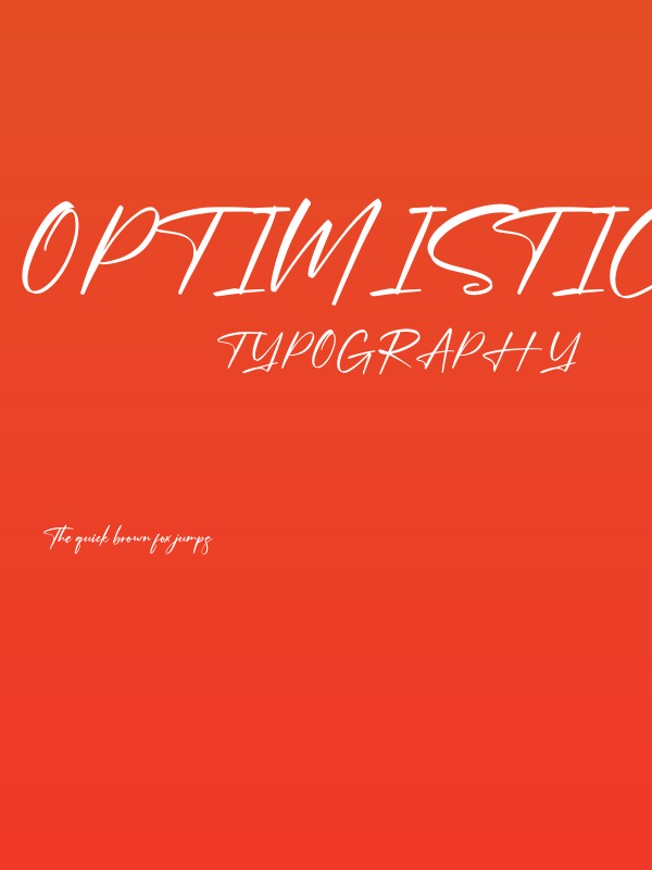 Optimistic Signature Poster