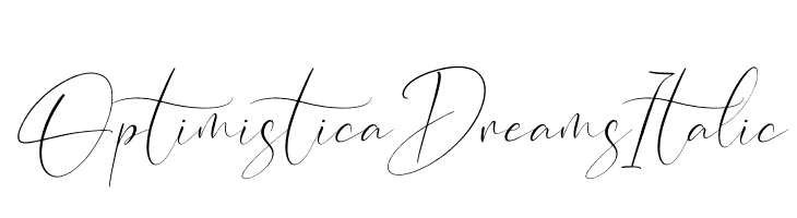 Optimistica Dreams Italic  Fuentes Gratis Descargar