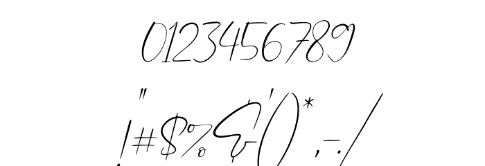 Optimistica Dreams Italic Font OTHER CHARS
