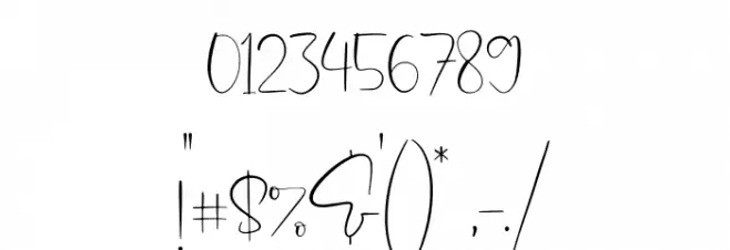 Optimistica Dreams Font OTHER CHARS