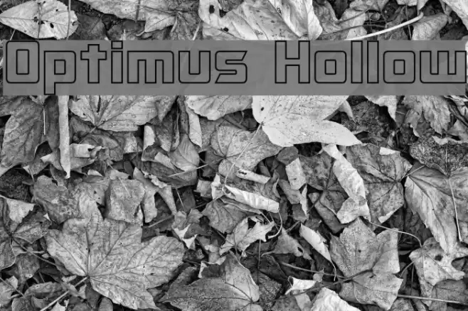Optimus Hollow Font examples