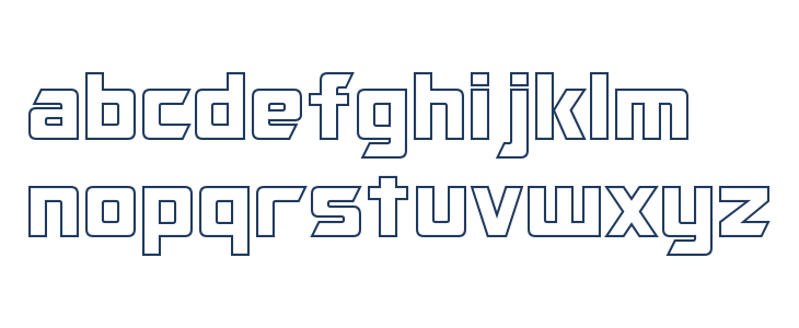 Optimus Hollow Lowercase