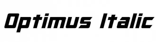 Optimus Italic  baixar fontes gratis