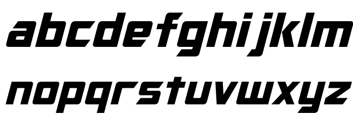 Optimus Italic Font LOWERCASE