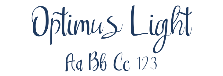 Optimus Light Font Preview