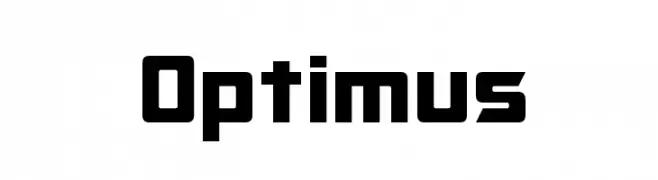 Optimus  baixar fontes gratis