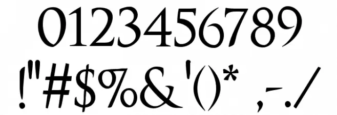 OptimusPrinceps Font OTHER CHARS