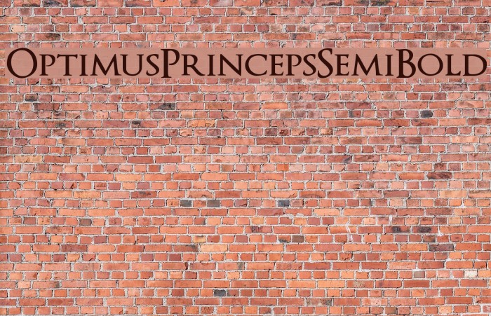 OptimusPrincepsSemiBold Font examples