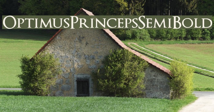 OptimusPrincepsSemiBold Font examples