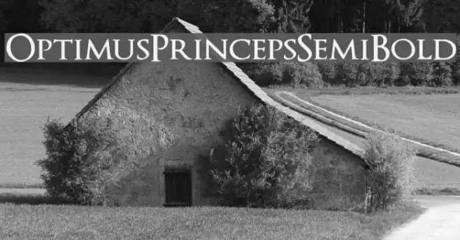 OptimusPrincepsSemiBold Font examples