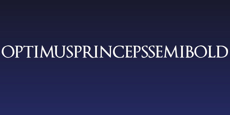 OptimusPrincepsSemiBold Social Header