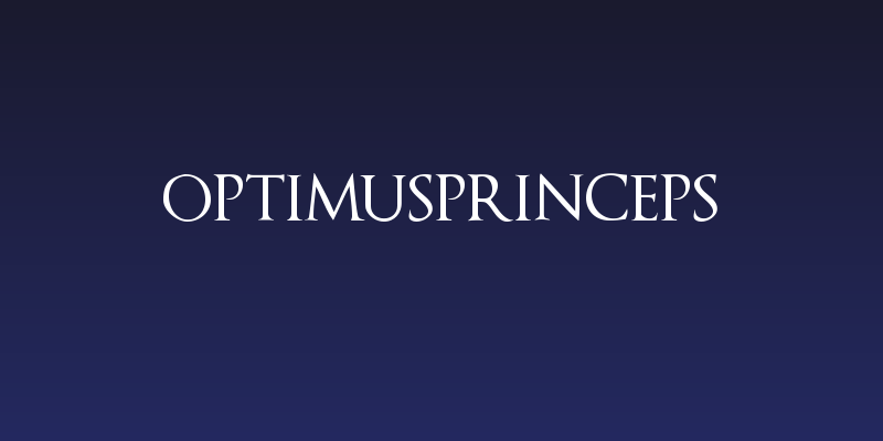 OptimusPrinceps Social Header