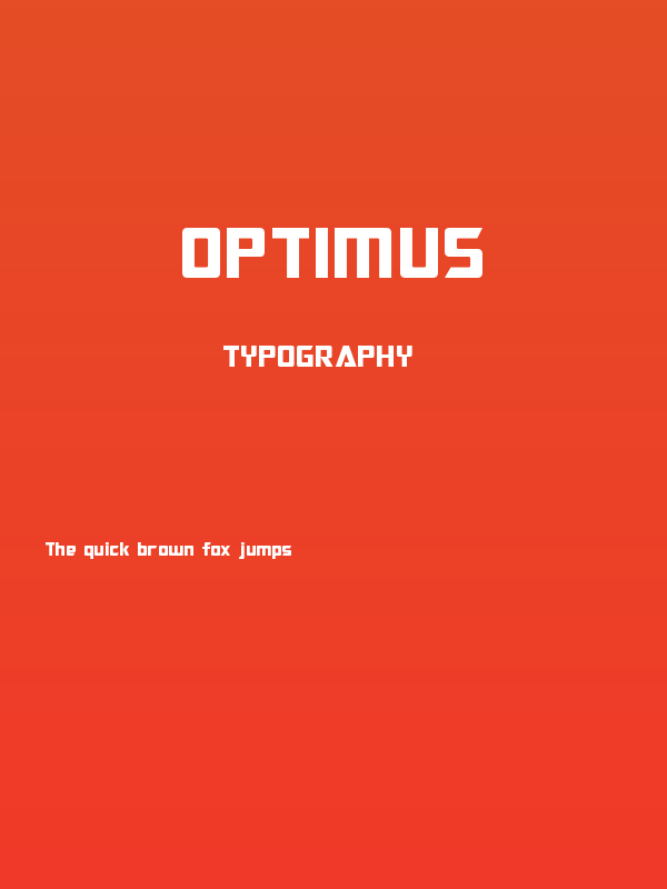 Optimus Poster