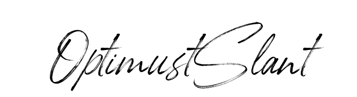 Optimust Slant  font caratteri gratis