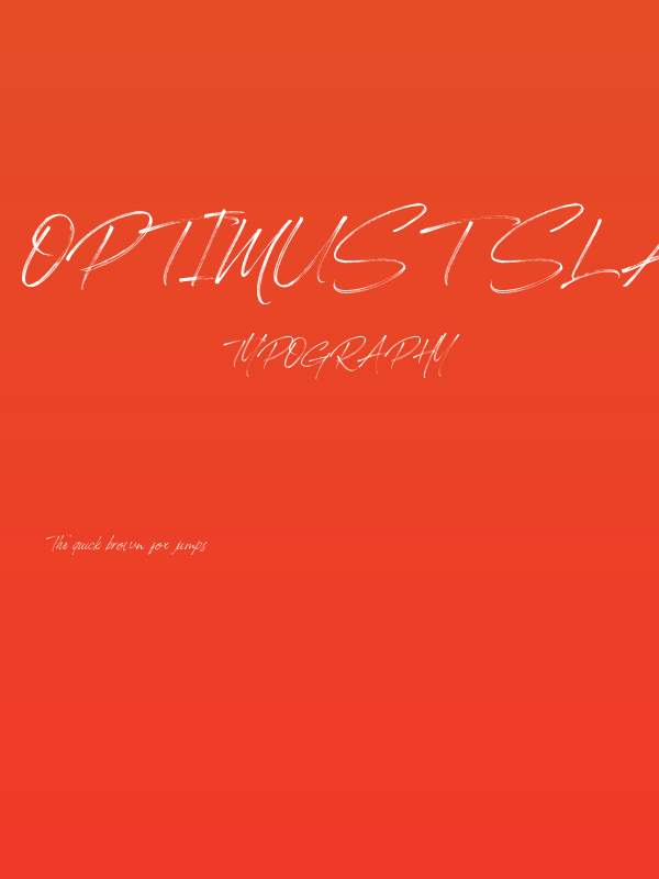 Optimust Slant Poster