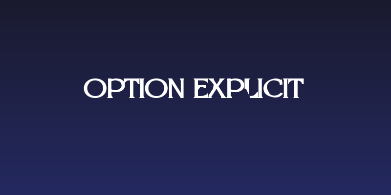 Option Explicit Social Header