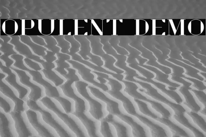 Opulent Demo Font examples