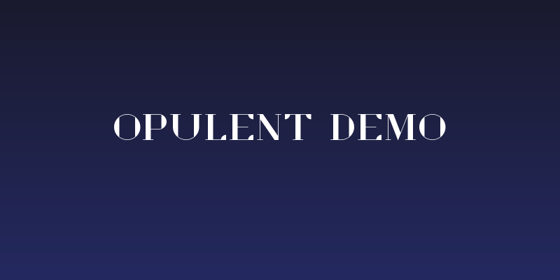 Opulent Demo Social Header
