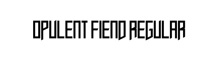 Opulent Fiend Regular  नि: शुल्क फ़ॉन्ट्स डाउनलोड
