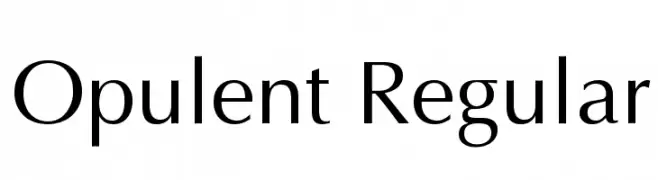 Opulent Regular  नि: शुल्क फ़ॉन्ट्स डाउनलोड