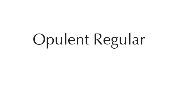 Opulent Regular Logo
