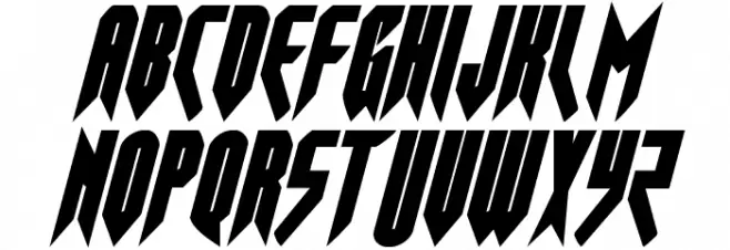 Opus Magnus Condensed Italic फ़ॉन्ट लोअरकेस