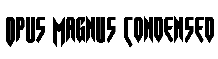 Opus Magnus Condensed Font